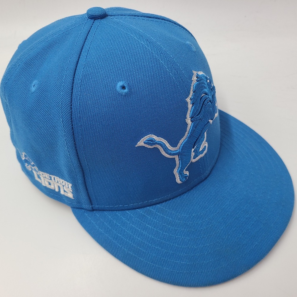 Detroit Lions Hat Snapback New Era 9Fifty Blue White NFL Football Logo Men